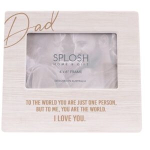Fathers Day Dad 4x6 Ceramic Frame