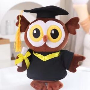 Graduation Capybara Plush Toy Doctor Hat Graduate Owl Doll