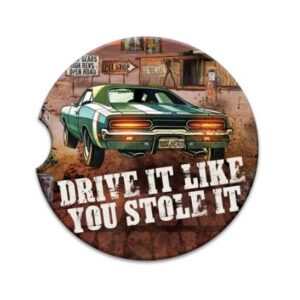 Ceramic Car Coaster - Drive It Like You Stole It