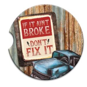 Ceramic Car Coaster - Don't Fix It