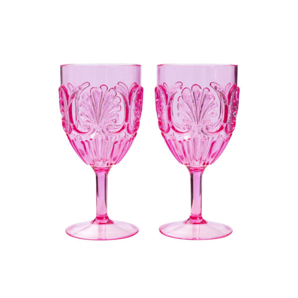 Summer Wave Sets Of 2 Outdoor Wine Glasses