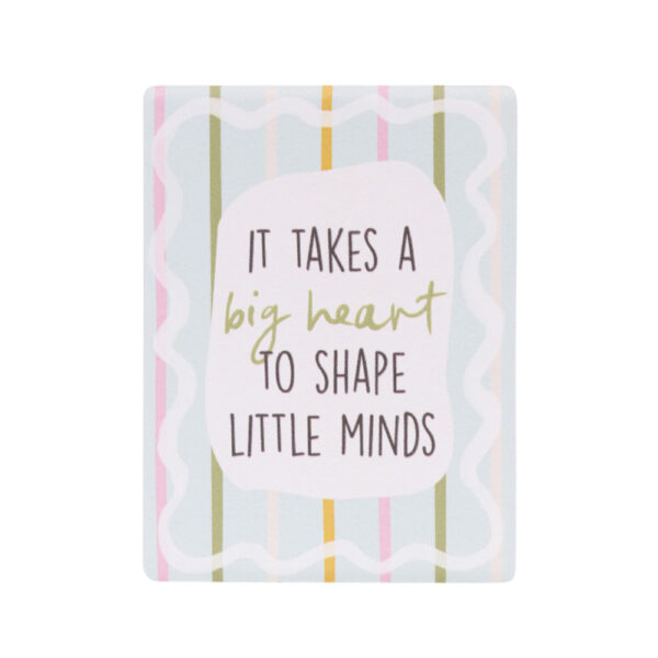 Teacher Big Heart Ceramic Magnet