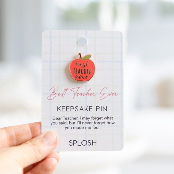 Teacher Best Teacher Keepsake Pin