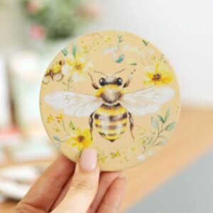 Cottage Grove Bee Ceramic Coaster