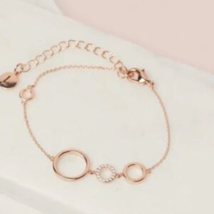 Rose Gold 3 Ring Bracelet