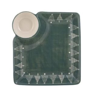 Christmas Evergreen Chip&dip Plate