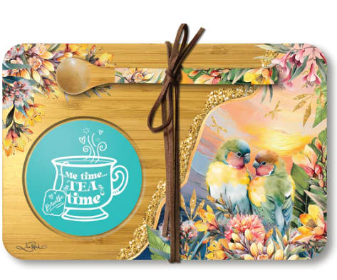 T4133 Tea Time Love Birds