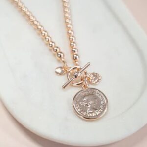 Limited Edition | Short | Rose Gold Coin Necklace