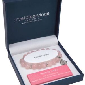 Tol Rose Quartz Tree Of Life Charm 10mm Bead