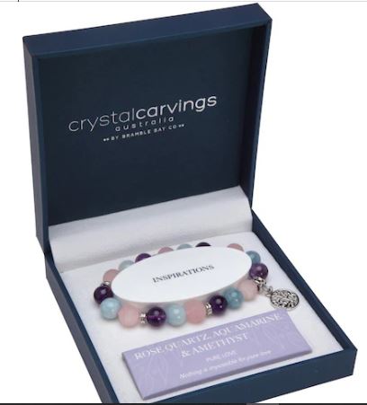 Tol Aquamarine/roseq/amethyst Tree Of Life