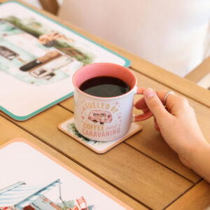 Caravan Fueled By Coffee Mug