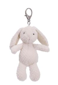 Mary Meyer Nubby Bunny White Bag Charm