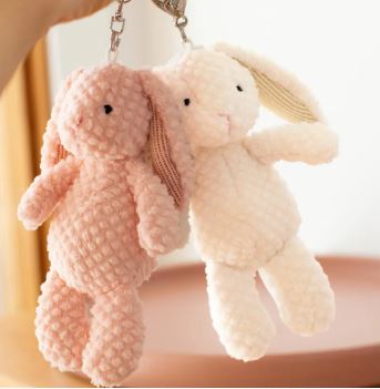 Mary Meyer Nubby Bunny White Bag Charm