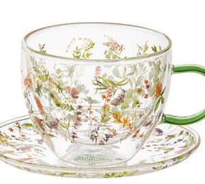 Wildflowers Forest D/wallad Glass Cup