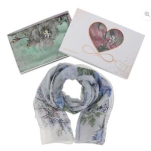 Eqlb Flower Brooch & Scarf
