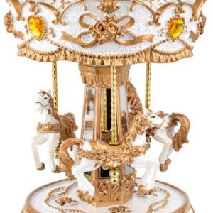 Carousel Bold Horse Canopy Musical Horses