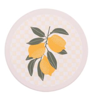 Tuscan Sun Lemon Trio Ceramic Coaster