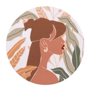 Tuscan Sun Side Profile Ceramic Coaster
