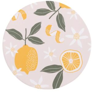 Tuscan Sun All-over Lemons Ceramic Coaster