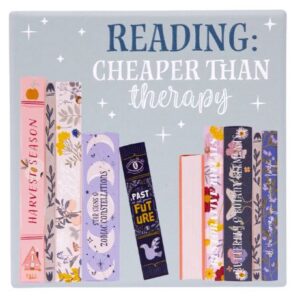 Forever Booked Therapy Ceramic Coaster