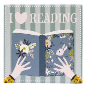 Forever Booked Heart Ceramic Coaster