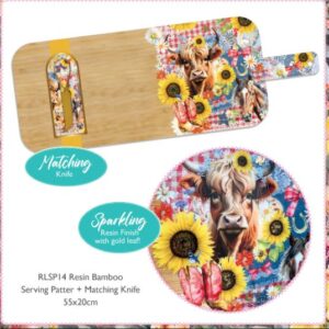 Country Collection Resin Bamboo Platter